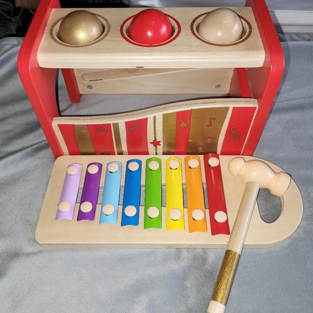 Hape Pound and Tap Bench and Xylophone 30th Anniversary Edition
